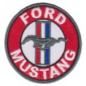Embroidery patch FORD MUSTANG RED 9cm