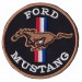 Embroidery patch FORD MUSTANG BLUE 6cm x 9cm