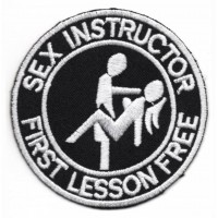 Embroidery patch SEX INSTRUCTOR 8cm
