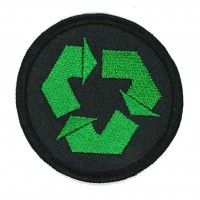 Embroidery patch RECYCLING-SYMBOL 5cm