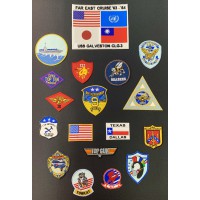 Patch embroidery TOP GUN - PACK 18 PATCHS