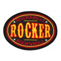 Parche bordado ROCKABILLY ROCKER 9cm X 6,5 cm