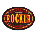 Parche bordado ROCKABILLY ROCKER 9cm X 6,5 cm