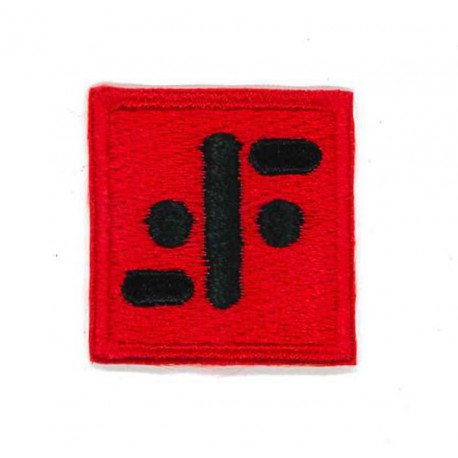 embroidery patch V red 8cm 