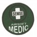 Textile patch AIRSOFT MEDIC SEMSE 1 8,5cm