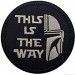 Embroidery patch STAR WARS MANDALORIAN this is the way 8cm