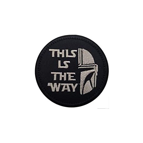Embroidery patch STAR WARS MANDALORIAN this is the way 8cm
