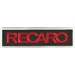 Parche bordado RECARO NEGRO / ROJO 15cm x 4cm