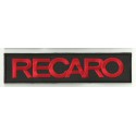 Parche bordado RECARO NEGRO / ROJO 15cm x 4cm