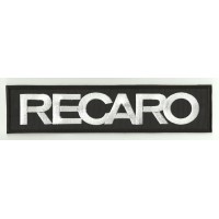 Parche bordado RECARO NEGRO/BLANCO 15m x 4cm