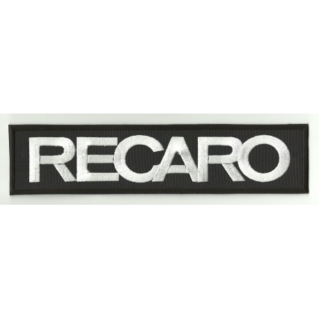 Parche bordado RECARO NEGRO/ROJO 15m x 4cm