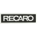 Parche bordado RECARO NEGRO/BLANCO 15m x 4cm