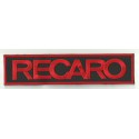 Parche bordado RECARO NEGRO/ROJO/ROJO 15cm x 4cm