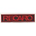 Parche bordado RECARO NEGRO/ROJO/ROJO 22,5cm x 5,2cm