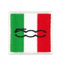 Embroidery patch ITALIAN FLAG FIAT 500 4,5cm x 4,5cm