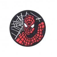 Embroidery patch SUPERHERO BLACK SPIDERMAN MARVEL 8cm