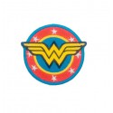 Embroidery patch WONDER WOMAN DC round 8cm