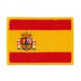 Embroidery patch SHIELD FLAG SPAIN YELLOW EDGE 7cm x 5cm