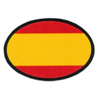 Embroidery and textile patch SPAIN FLAG 10cm x 7cm