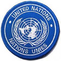 Embroidery patch UNITED NATIONS 8cm 