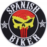 Embroidery patch SPANISH BIKER 8cm
