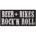 Parche bordado BEER BIKERS Rock 'n Roll 10cm x 4,5cm