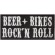 Embroidery patch BEER BIKERS Rock 'n Roll 10cm x 4,5cm