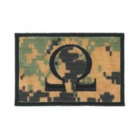 Embroidery patch OMEGA CAMOUFLAGE 7cm x 5cm