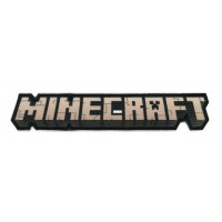 Embroidery and textile patch MINECRAFT GAMER 15cm x 2,5cm