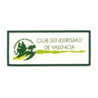 Embroidery and textile patch CLUB SENDERISMO DE VALENCIA 9cm X 4cm