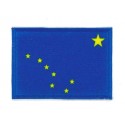 Embroidery and textile patch ALASKA FLAG 4cm x 3cm