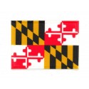 Embroidery and textile patch MARYLAND FLAG 7cm x 5cm