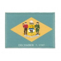 Embroidery and textile patch DELAWARE FLAG 7cm x 5cm