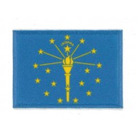 Embroidery and textile patch INDIANA FLAG 7cm x 5cm
