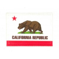 Embroidery and textile patch CALIFORNIA FLAG 7cm x 5cm