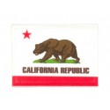 Embroidery and textile patch CALIFORNIA FLAG 7cm x 5cm