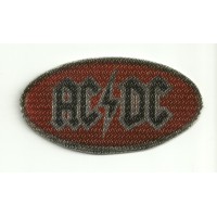 Textile patch AC DC ROJO 8,5cm x 4,5cm