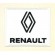 Parche bordado RENAULT blanco 8cm x 7cm