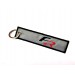 Tags embroidered keyring FR 11cm x 2,5cm