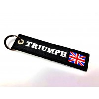 Tags embroidered keyring TRIUMPH 11cm x 2,5cm