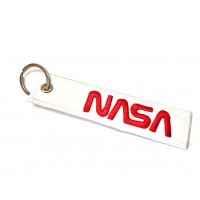 Tags embroidered keyring NASA 11cm x 2,5cm