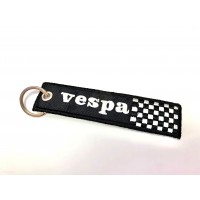 Tags embroidered keyring VESPA 11cm x 2,5cm
