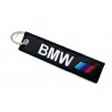Llavero de tela bordado BMW M 11cm x 2,5cm