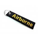 Tags embroidered keyring AIRBORNE 11cm x 2,5cm