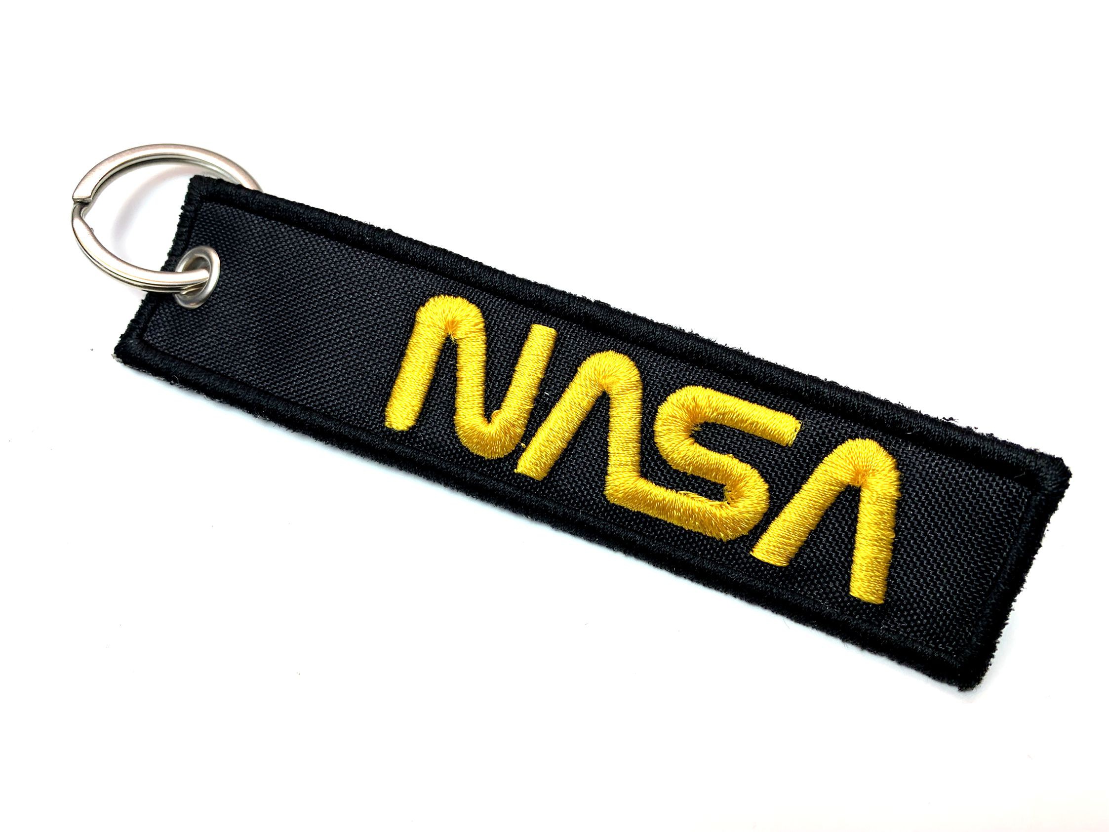 Parche bordado NASA NEGRO 9cm x 3,5cm