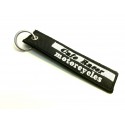 Tags embroidered keyring CAFE RACER 11cm x 2,5cm