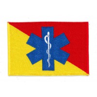 Embroidery patch MEDICAL EMERGENCIES FLAG 10cm x 6,5cm