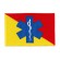 Parche bordado BANDERA EMERGENCIAS MÉDICAS 10cm x 6,5cm
