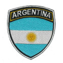 Embroidery patch ARGENTINE FLAG SHIELD 6.5 cm x 7.5 cm