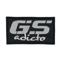 Embroidery patch ADDICTED BMW GS 9cm x 5cm